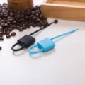 Silicone cable ties multi-functional lock shaped bundling strap storage rope 3pcs pack - Round