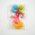 Bunte Silikon Teebeutelhalter und süße Tier Tassenmarkierer Set für Party Getränke. - Schnecke (5-Farben-Set) / 5 Stück