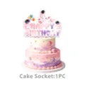 Rosa Astronaut Kuchendeko Sternenhimmel Geburtstag Party Kuchen Dekoration Zubehör 1Stk - Großer Tortenaufleger