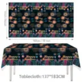 Mia omorfi trapezomantila gia parti Protochronias adiabrochi pyrotechnimata 137x183cm - Στυλ Νυχτερινό Τοπίο Πόλης με Πυροτεχνήματα (Στυλ 01)