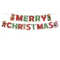 Kerst letter banner feest hangende decoratie rood groen feestelijke decor benodigdheden - Kerst Banner Stijl 07