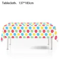 Oster dekorative Tischdecke Party Tischabdeckung Frühlingsfest Tischdeko 137x183cm - Ostereier Stil 137x183cm
