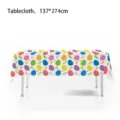 Oster Einweg Tischdecke 137x274cm bunte Eier Hasen Druck Party Tisch Abdeckung Deko - Ostereier Stil 02 137x274cm