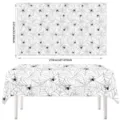 Halloween black and white spider web tablecloth disposable party table cover decoration 137x274cm - 137*274CM / White
