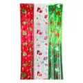 Christmas tinsel fringe curtain metallic foil door background party decor red white green - Christmas Gift