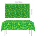 St. Patrick's Day Tischdecke Kleeblatt Einweg Party Tischabdeckung Grün 274x137 cm - St. Patrick Green / 137cmx274cm