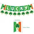 St. Patrick's Day Kleeblatt Glücksbanner Party Deko Zubehör mit genauen Maßen. - St. Patrick's Day Banner