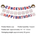Baseball Themen Party Banner Dekoration Set, perfekt für Geburtstagsfeiern und Sportveranstaltungen. - 3 Banner Set