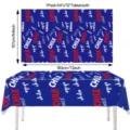 Chile Independence Day themed disposable tablecloth 54x72 inch party decoration blue - Chile Tablecloth Style 06