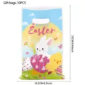 Ostern Geschenktüten Kunststoff süße Hase Küken Party Goodie Bags 10 Stück 25x16.5 cm - Cartoon Hase Geschenktüte / Osterhase Geschenktüte 10 STK