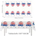 Chile Independence Day theme disposable tablecloth, 180x108cm party festival decoration. - Chile Tablecloth Style 07