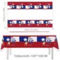 Chile Independence Day themed disposable tablecloth, festive party decoration 180x108cm - Chile Tablecloth Style 09