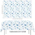 Sommer blaue Ozean Muschel Seestern Tischdecke für Party Dekoration und Esstisch Schutz - Tischdecke 137*274cm