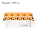 Disposable basketball party tablecloth, PE plastic table cover 137x274cm for picnic events. - Basketball Tablecloth Style 1 / 54*108inch