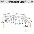 Schwarze Schleife gedruckte rechteckige Tischdecke Party Tischabdeckung 137x274cm neu - Schwarz Weiß Schleife Tischdecke 1 Stück