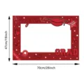 Cornice photo laurea rosso glitter decorazione festa di fine studi 70x47cm gadget - Cornice di Graduazione Rossa / Pezzo Singolo