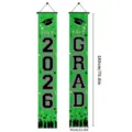 2026 Abschluss Saison Tür Banner Hängendes Schild für Party Dekoration 180x30cm - Abschluss Veranda Schild / 180x30cm / Grün