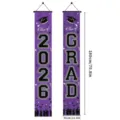 2026 Abschluss Türbanner Lila Grad Hängeschild Abschlussfeier Party Dekoration 180x30cm - Abschluss Veranda Schild / 180x30cm / Lila