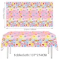 Süße Brötchen Tischdecke wasserdichte Tischabdeckung für Geburtstag Party 137x274cm - Brötchen Squishy Tischdecke 137x274cm