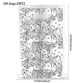 Halloween black spider web printed gift bags 30pcs plastic party treat bags 25x17cm - Spider Web Style / 10 Pieces Pack