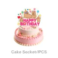 Cute capybara theme birthday cake topper pink party decoration supplies set for kids. - Capybara Large Cake Topper (1 Piece/Pack)