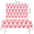 Valentinstag Herzmuster Einweg Party Tischdecke 183x137cm wasserdichte Tischabdeckung - Stil 03-137*183CM