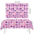 Valentinstag rosa lila Herzmuster Einweg Party Tischdecke 183x137cm SKU Variante - Stil 04-137*183CM