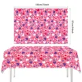 Valentinstag rosa Herz Tischtuch Einweg Party Tischabdeckung 183x137cm Dekoration - Stil 05-137*183CM