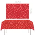 Valentinstag rote Herzen Tischdecke einweg Party Tischabdeckung 183x137cm Dekoration - Stil 07-137*183CM