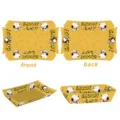 Snoopy theme paper food tray for birthday party decoration, cute cartoon tableware variant. - French Fry Boxes: 12 Pcs