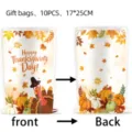 Erntedankfest geschenktüten 10stk 17x25cm truthahn kürbis herbst party gastgeschenke - Geschenktüten 10PCS
