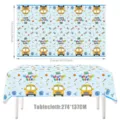 Schule zurück Tischdecke Party Dekoration wasserdichte Tischabdeckung 274x137cm Schulbus - Tischdecke 137*274cm - Schulanfang