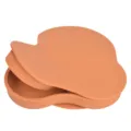 Kinder Silikon Auto geteilter Saugnapf Teller Baby Kleinkind Fütterung Geschirr orange - Y25