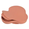 Kinder Silikon Auto geteilter Saugnapfteller Baby Fütterung Geschirr Kleinkind rosa - Y27