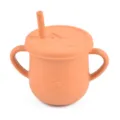 Silicone sippy cup with straw and dual handles leakproof toddler training cup for baby - Y25 Sippy Cup