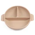 Silicone baby divided plate toddler suction bowl with dual handles for daily baby feeding - Y15