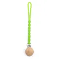 Silicone pacifier clip green teether chain for newborn baby anti drop soothing toy - Y7