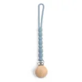 Grey Silicone Pacifier Clip Teething Toy for Newborn Baby Safe Dummy Chain Strap Holder - Y21