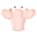 Assiette compartimentée bébé homard en silicone rose, vaisselle enfant mignonne. - Assiette / Rose