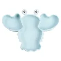 Assiette bebe divisee en silicone homard bleu clair, vaisselle enfant mignonne. - Assiette / Bleu clair