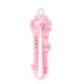 Adult deep clean whitening toothbrush with soft bristles and cute cherry blossom handle for daily oral care. - White