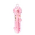 Pink cherry blossom adult soft toothbrush with high-density fine bristles for deep cleaning. - Peach
