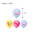 Kit de 18 ballons de fête thème bonbons 12 pouces, motifs de desserts colorés pour enfants. - Ballons (18 Pièces/Paquet)