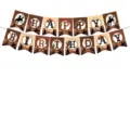 Western Cowboy Geburtstag Banner Wuesten Thema Party Haengende Girlande Dekoration - 15-Teiliges Cowboy Banner