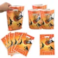 Basketball Thema Plastiktüten mit Griffen für Partygeschenke und schöne Geburtstagsdeko. - Basketball Geschenkbeutel