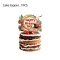 Cowboy Western Geburtstag Kuchen Topper Dekoration Party Zubehör Desserttisch Deko - Großer Kuchenstecker 1-Teilig