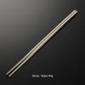 Pure titanium lengthened frying chopsticks detail view, showing metal crystal texture and length. - Pure Titanium Frying Chopsticks