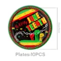 Juneteenth celebration decorative paper plates 9 inch 10pcs party tableware supplies - 9 Inch Plate / 10 Pieces Pack