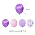 Farbenfrohe Party Luftballons Set 12 Zoll 20Stk Latexballons fur Geburtstag Dekoration - Ballon / 20er Set