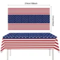 US patriotische Thema Tischdecke 274x137cm rot weiss blaue Sterne Streifen Party Abdeckung - Tischdecke (1 Stück)